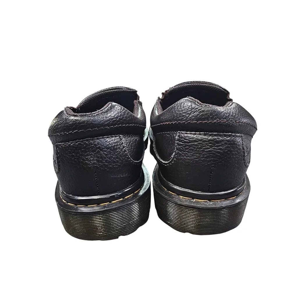 Dr. Martens Utah Brown Leather Slip On Loafers Men's 9 AirWair Lug‎ Sole Shoes